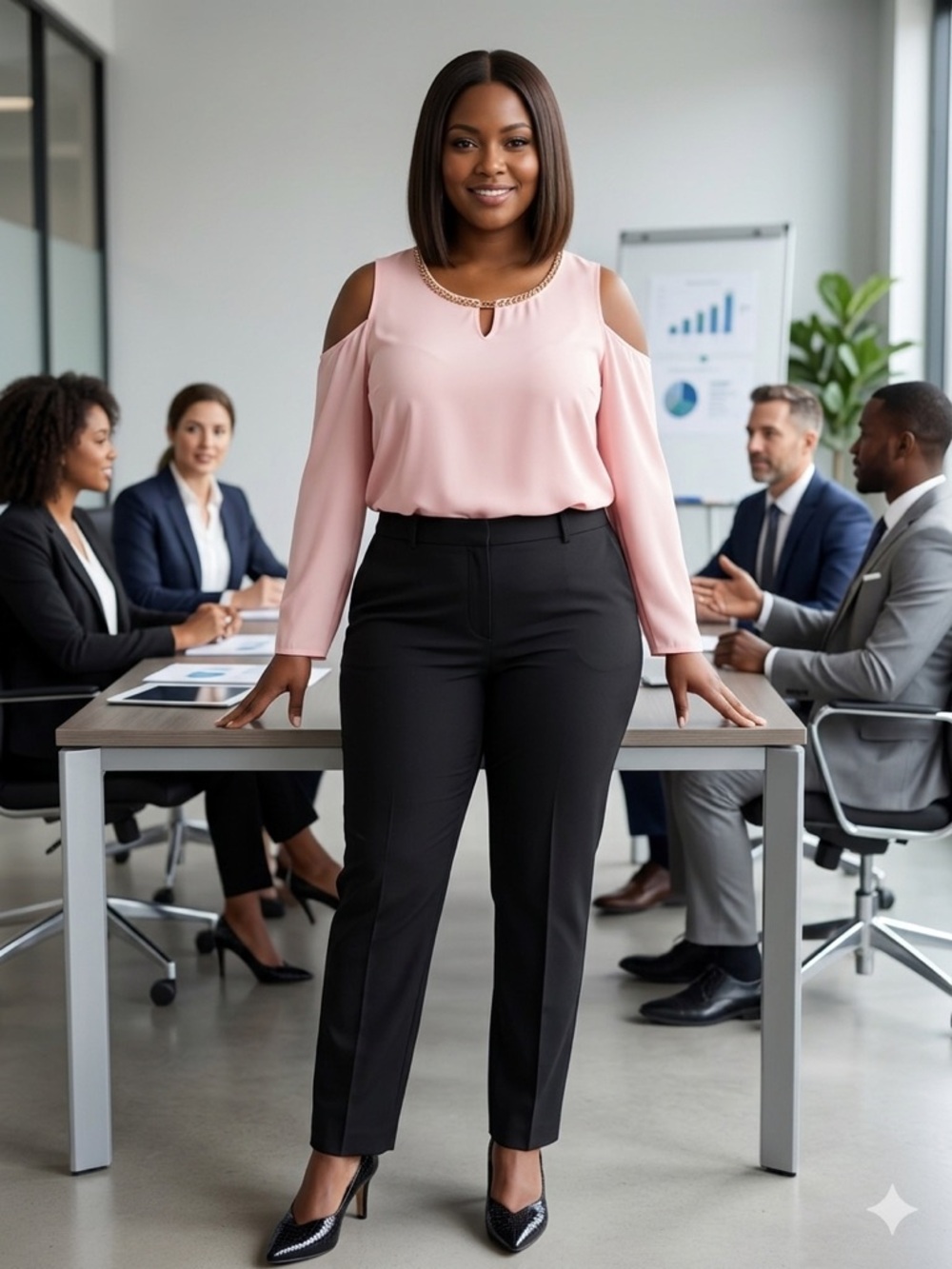 Cato Pink Cold-Shoulder Blouse 🩷🩷
